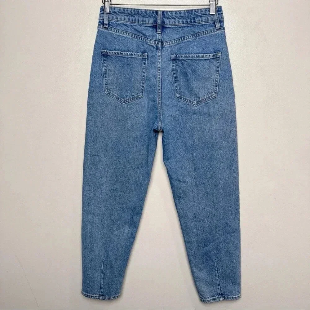Ever  New Womens 6 Denim Effy Barrell Relaxed Leg Jeans Medium Wash - Picture 14 of 14